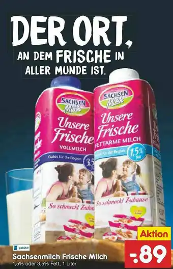 Netto Marken-Discount Sachsenmilch Frische Milch Angebot