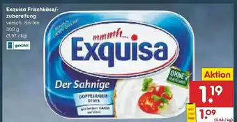 Netto Marken-Discount Exquisa Frischkäse Oder -zubereitung Angebot