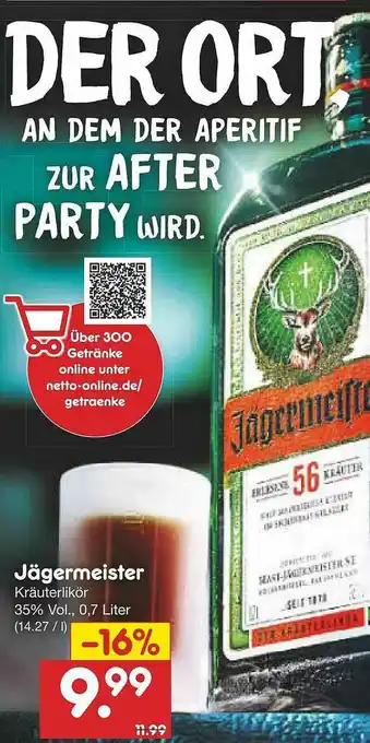 Netto Marken-Discount Jägermeister Angebot