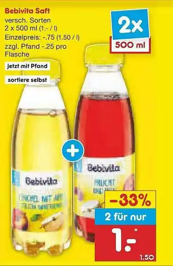 Netto Marken-Discount Bebivita Saft Angebot