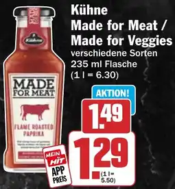 HIT Kühne Made for Meat / Made for Veggies Angebot