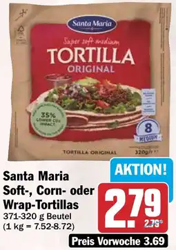 HIT Santa Maria Soft-, Corn- oder Wrap-Tortillas Angebot