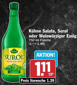 HIT Kühne Salata, Surol oder Weinwürziger Essig Angebot