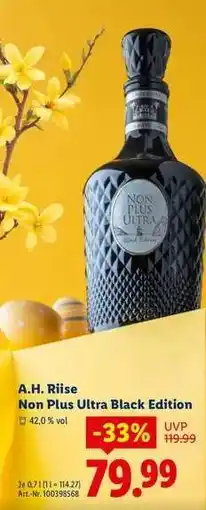 Lidl A.H. Riise Non Plus Ultra Black Edition Angebot