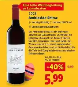 Lidl Ambleside Shiraz Angebot