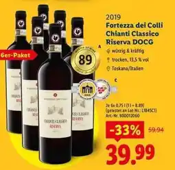 Lidl Fortezza dei Colli Chianti Classico Riserva DOCG Angebot