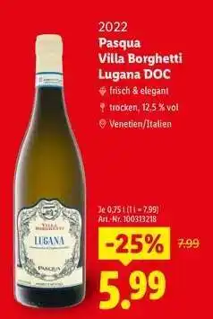 Lidl Pasqua Villa Borghetti Lugana DOC Angebot
