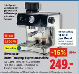 Lidl Silvercrest Smart-Tamping-Espressomaschine Angebot