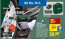 Lidl PARKSIDE Akku-Drehschlagschrauber 20 V Angebot