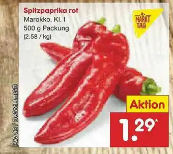 Netto Marken-Discount Spitzpaprika Rot Markt Tag Angebot