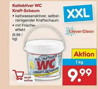 Netto Marken-Discount Kaltaktiver Wc Kraft-schaum Clever Clean Angebot