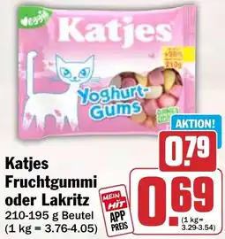 HIT Katjes Fruchtgummi oder Lakritz Angebot