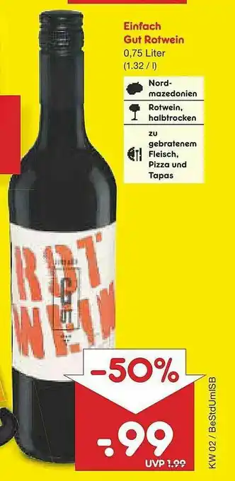 Netto Marken-Discount Einfach Gut Rotwein Angebot