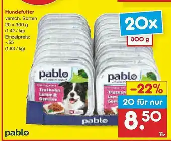 Netto Marken-Discount Hundefutter Pablo Angebot