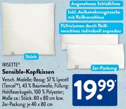 Aldi Süd IRISETTE Sensible-Kopfkissen Angebot