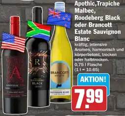 HIT Apothic, Trapiche Malbec, Roodeberg Black oder Brancott Estate Sauvignon Blanc Angebot