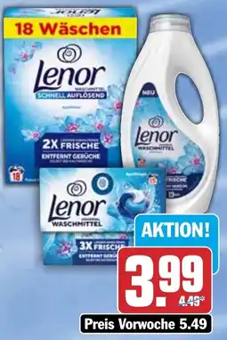 HIT Lenor Waschmittel Pulver, flüssig oder Pods Angebot
