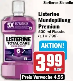 HIT Listerine Mundspülung Premium Angebot