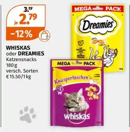 Müller Whiskas katzensnacks Angebot