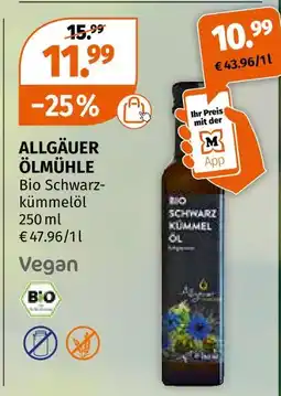 Müller Allgäuer ölmühle bio schwarzkümmelöl Angebot