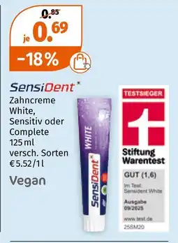 Müller Sensident zahncreme Angebot