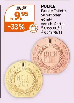 Müller Police eau de toilette 50 ml Angebot