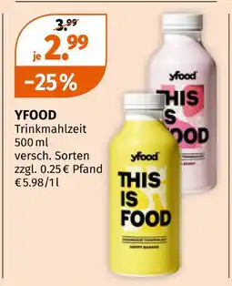 Müller Yfood trinkmahlzeit Angebot