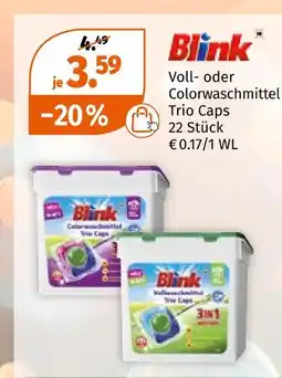 Müller Blink voll- oder colorwaschmittel trio caps Angebot
