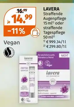 Müller Lavera straffende augenpflege Angebot