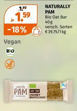 Müller Naturally pam bio oat bar Angebot