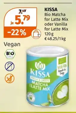 Müller Kissa bio matcha for latte mix oder vanilla for latte mix Angebot