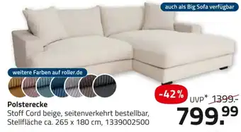 ROLLER Polsterecke Angebot