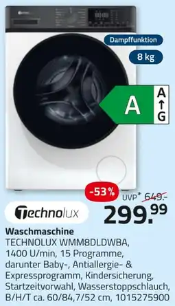 ROLLER Technolux Waschmaschine WMM8DLDWBA Angebot