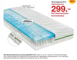 Möbelzentrum Pforzheim Gel-taschenfederkernmatratze Angebot