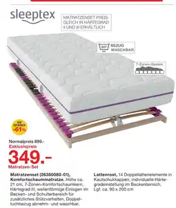 Möbelzentrum Pforzheim Sleepttex matratzen-set Angebot