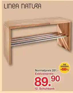 Möbelzentrum Pforzheim Linea natura schuhbank Angebot