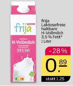 NETTO Frija laktosefreie haltbare h-vollmilch 3,5 % fett Angebot