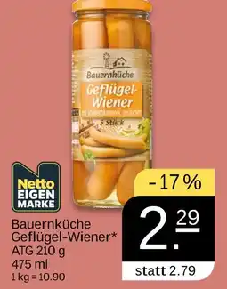 NETTO Netto eigenmarke bauernküche geflügel-wiener Angebot