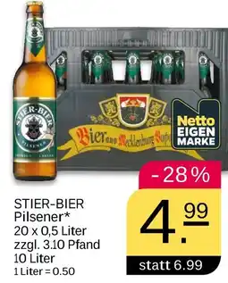 NETTO Netto eigenmarke stier-bier pilsener Angebot