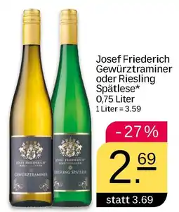 NETTO Josef friederich gewürztraminer oder riesling spätlese Angebot