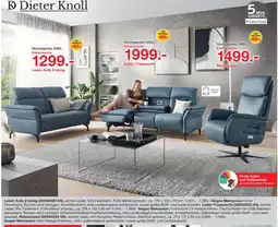 Möbelzentrum Pforzheim Dieter knoll leder-sofa 2-sitzig Angebot