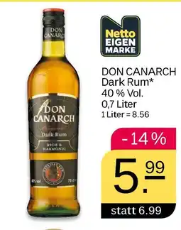 NETTO Don canarch dark rum Angebot