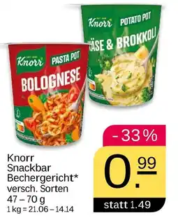 NETTO Knorr snackbar bechergericht Angebot