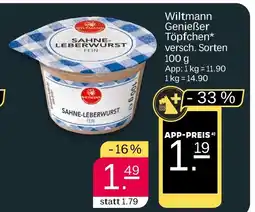 NETTO Wiltmann genießer töpfchen Angebot