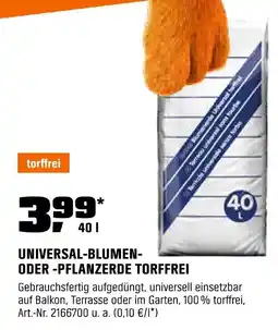OBI UNIVERSAL-BLUMEN- ODER -PFLANZERDE TORFFREI Angebot