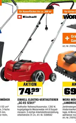 OBI EINHELL ELEKTRO-VERTIKUTIERER ,,GC-ES 1231/1" Angebot