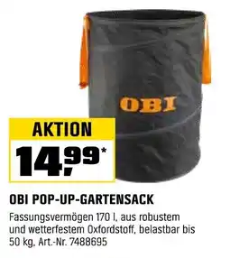 OBI OBI POP-UP-GARTENSACK Angebot