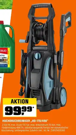OBI HOCHDRUCKREINIGER,,HD-170/498" Angebot