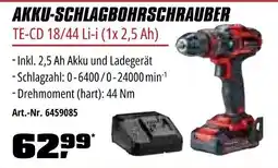 OBI Einhell AKKU-SCHLAGBOHRSCHRAUBER TE-CD 18/44 Li-i (1x 2,5 Ah) Angebot