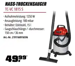 OBI Einhell NASS-TROCKENSAUGER TC-VC 1815 S Angebot